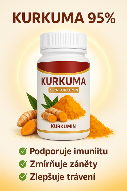 Kurkuma 95% – Přírodní podpora zdraví